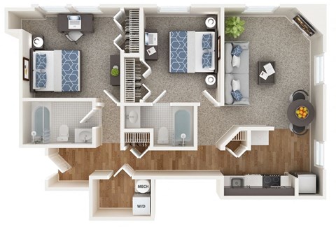 Mount Royal Floor Plan at The Mount Royal, Baltimore, 21202
